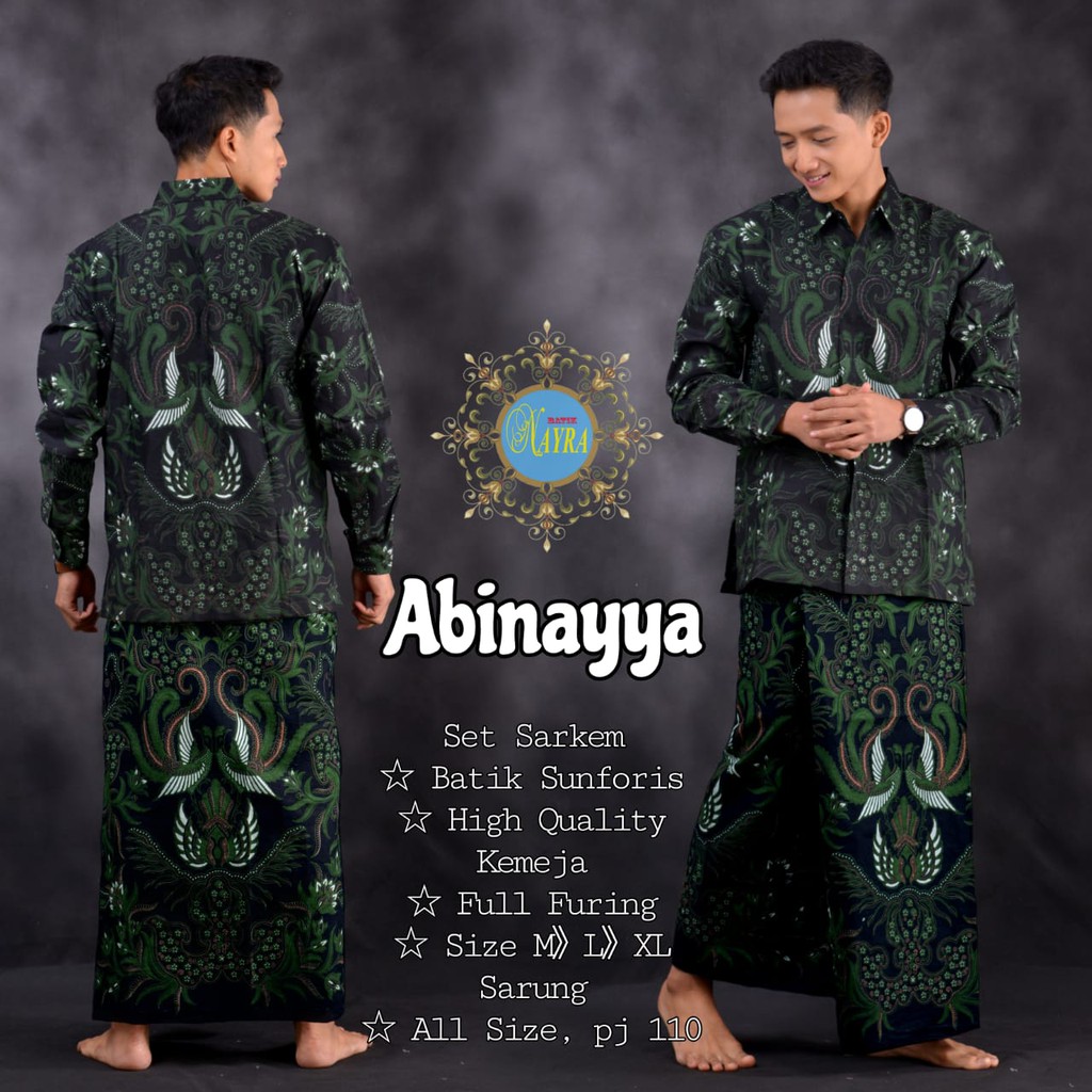 SETELAN SARUNG KEMEJA BATIK PRIA SOLO ABINAYYA NAYRA FULL FURING LENGAN PANJANG KAMANDANU BIMASENA PARANG BARONG WAYANG TENUN PAGRA ESBIRU GERGUNUNG ARAPAIM PARIKELIR WAHYU PEKSI LINTANG SEMARONA SALUR SOGAN BATIK SOLO AMANAH BATIKSOLOAMANAH HANUNG