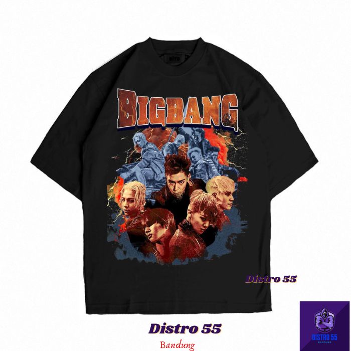KAOS BAND KPOP BIGBANG VINTAGE TSHIRT  ( OVERSIZE TEE) / TSHIRT BAND BIG BANG KAOS OVERSIZE