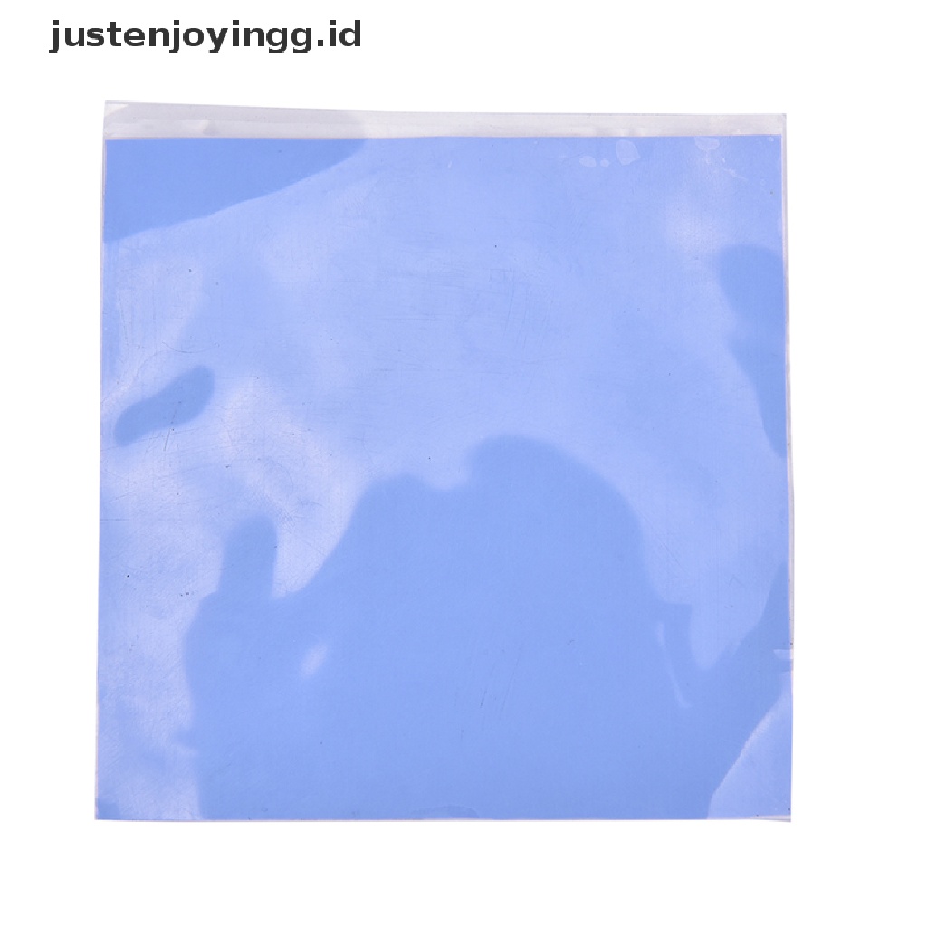 // justenjoyingg.id // Blue GPU CPU Heatsink Cooling Thermal Conductive Silicone Pad100mmx100mmx0.5mm  ~