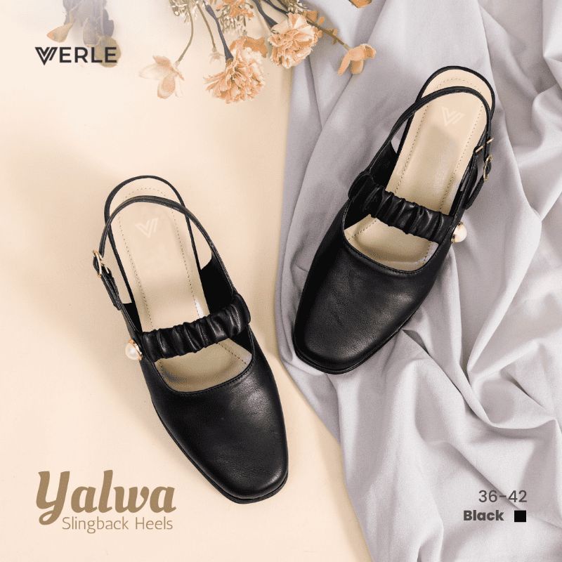 SEPATU WANITA ©  YALWA SLINKBACK HEELS © VERLE