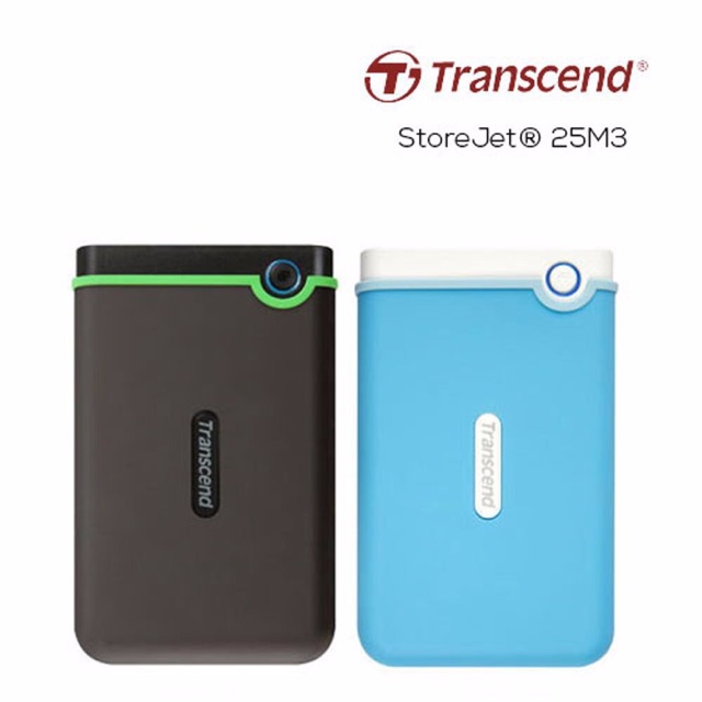 TRANSCEND HDD STOREJET 25M3 4TB 1TB 2TB  -HD Hardisk external eksternal antishock 2.5”