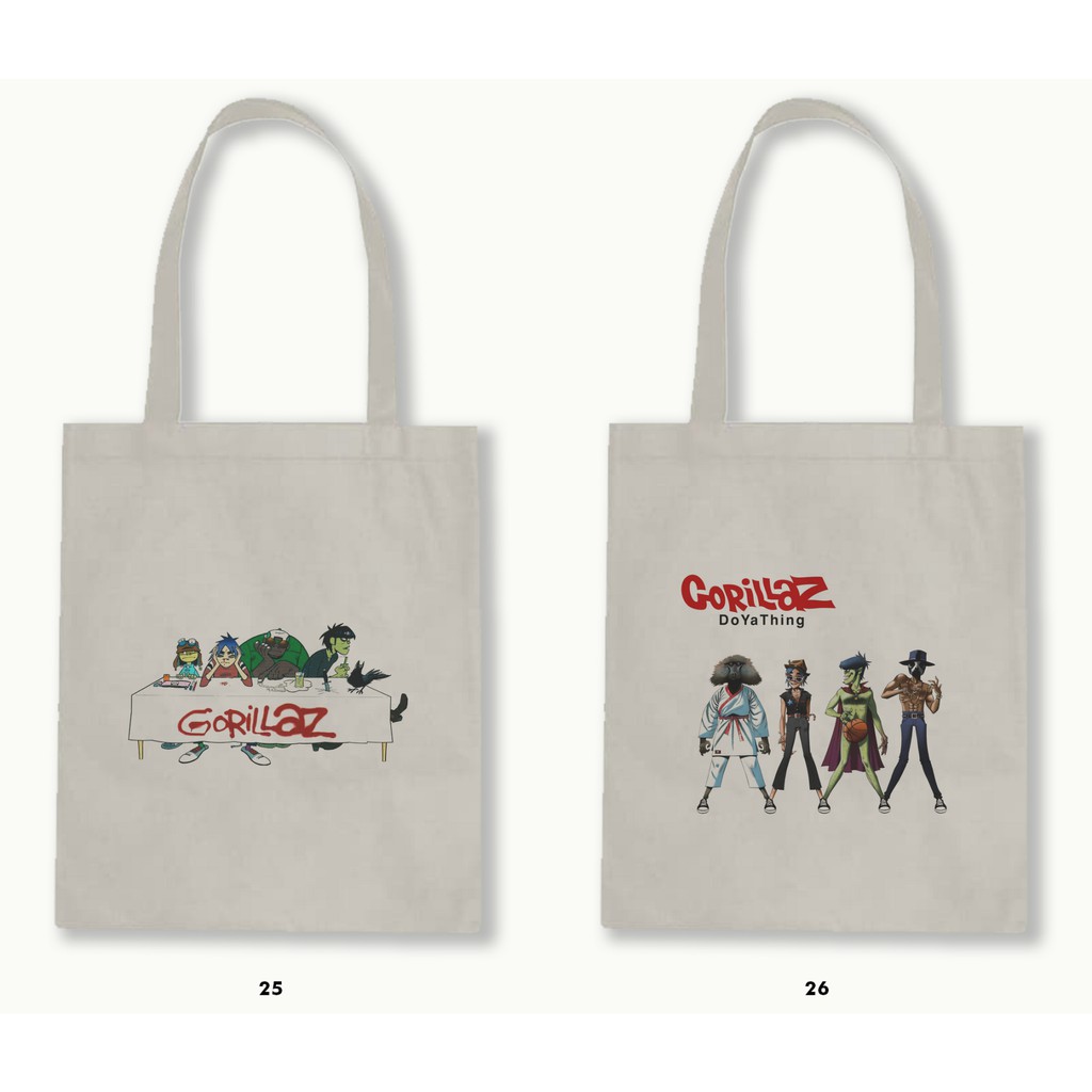 TOTE BAG BLACU - GORILLAZ .02