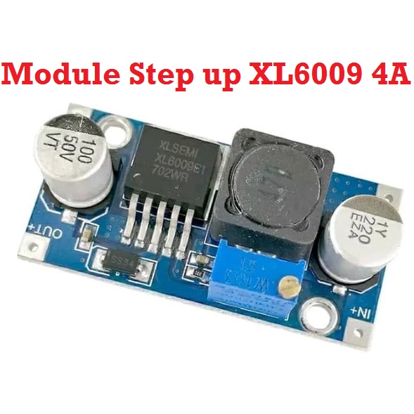 [HAEBOT] Module Modul Step Up Stepup XL6009 DC Booster 4A 3-30V 5-35V Penaik Tegangan Power Konverter Adjustable Board Arduinoo