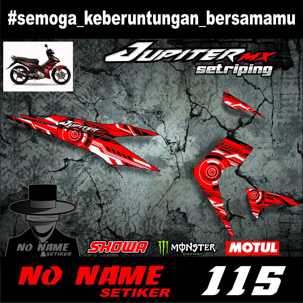 Striping Jupiter MX 135 (115) 2006 2007 2008 2009 2010 stiker sticker setiker