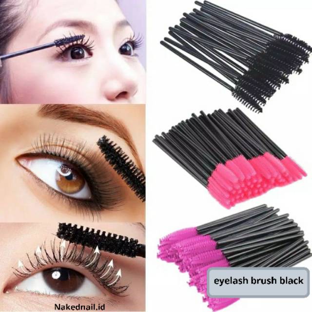 Maskara wand bulu mata eyelash extension brush eyelash brush kuas bulu mata eyelash