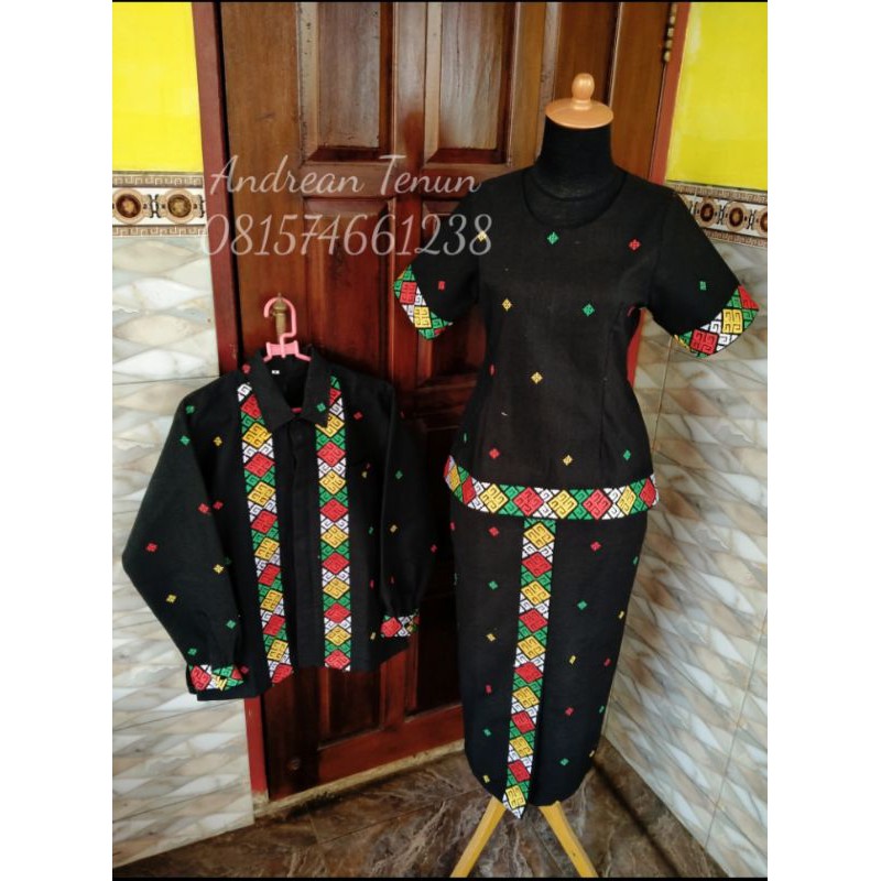 Kain tenun pabintik sulam bordir motif toraja