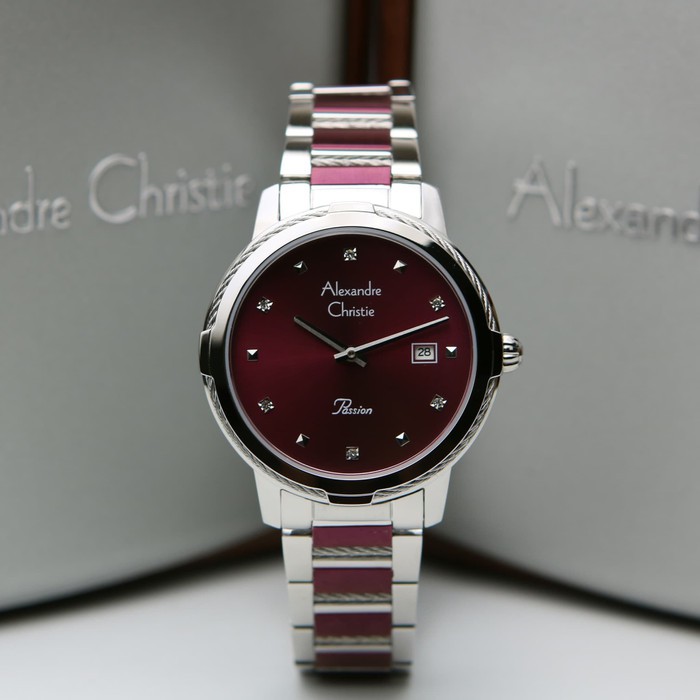 Jam Tangan Wanita Alexandre Christie AC 2846 / AC2846 Original Garansi Resmi 1 Tahun