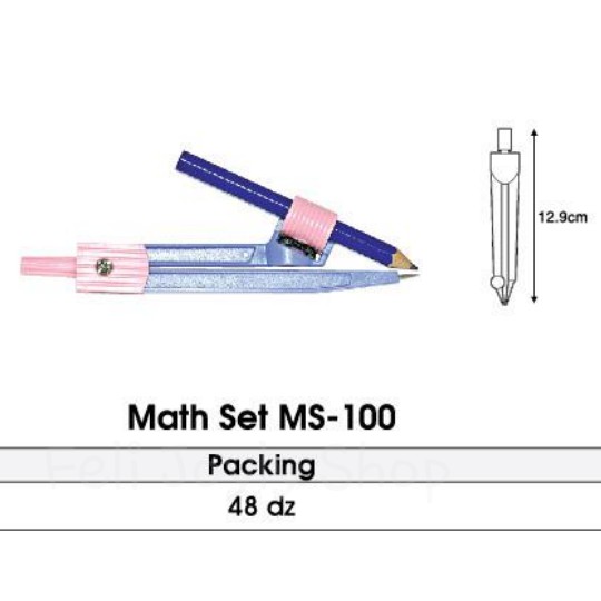 

JANGKA JOYKO MS 100 WARUNG PENSIL RAUTAN MAT MATH ALAT UKUR ATK MURAH