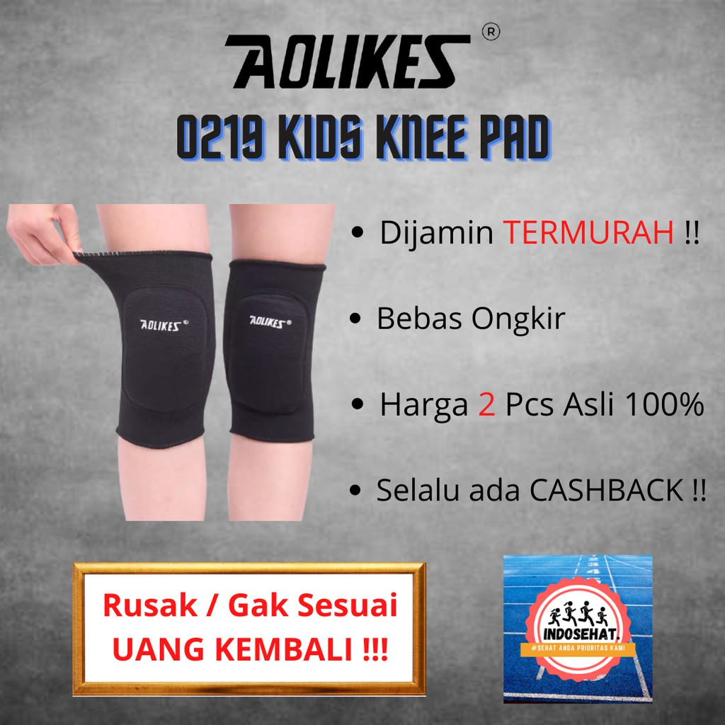 AOLIKES 0219 2 PCS Kids Knee Support / Kneepad - Deker Anak Pelindung Lutut
