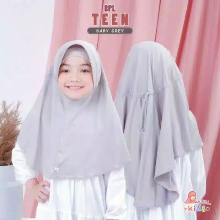 Jilbab anak instan (7-10th) | kerudung sekolah | Miulan BPL teen - baby grey