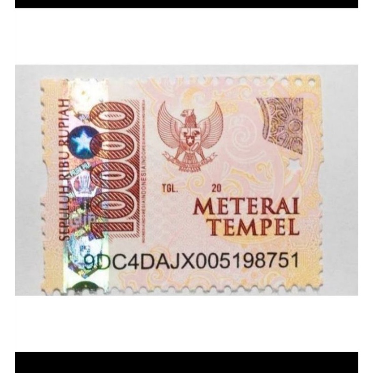 

❤indoaprilshop❤ materai 10000 - satuan