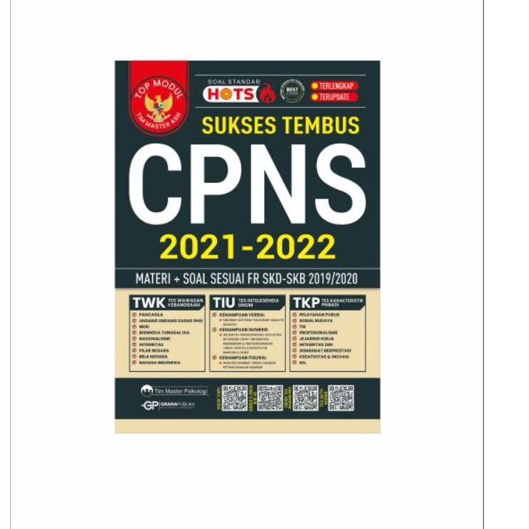 Terbaru B06J9 SUKSES TEMBUS CPNS 2021 - 2022 (SOAL SESUAI MATERI FR SKD-SKB 2019-2020) 67 Ready