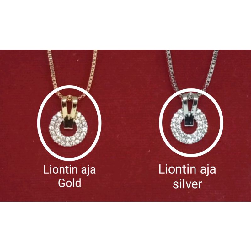 RAC02.Liontin xuping wanita lapis emas 45 cm itali