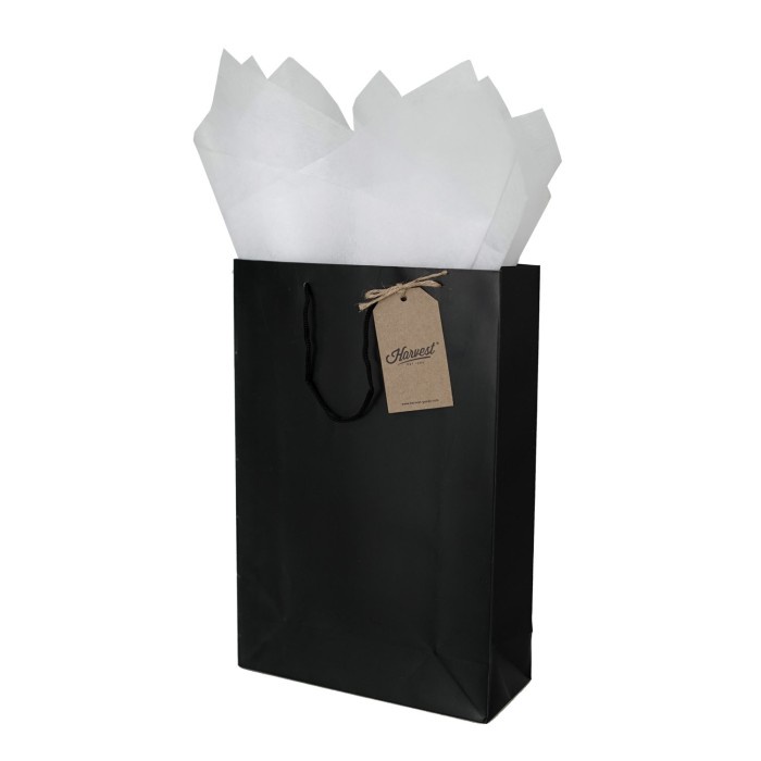 

NEW Paket DIY Paper Bag Polos S & Tissue Paper Harvest Gift Set - Black