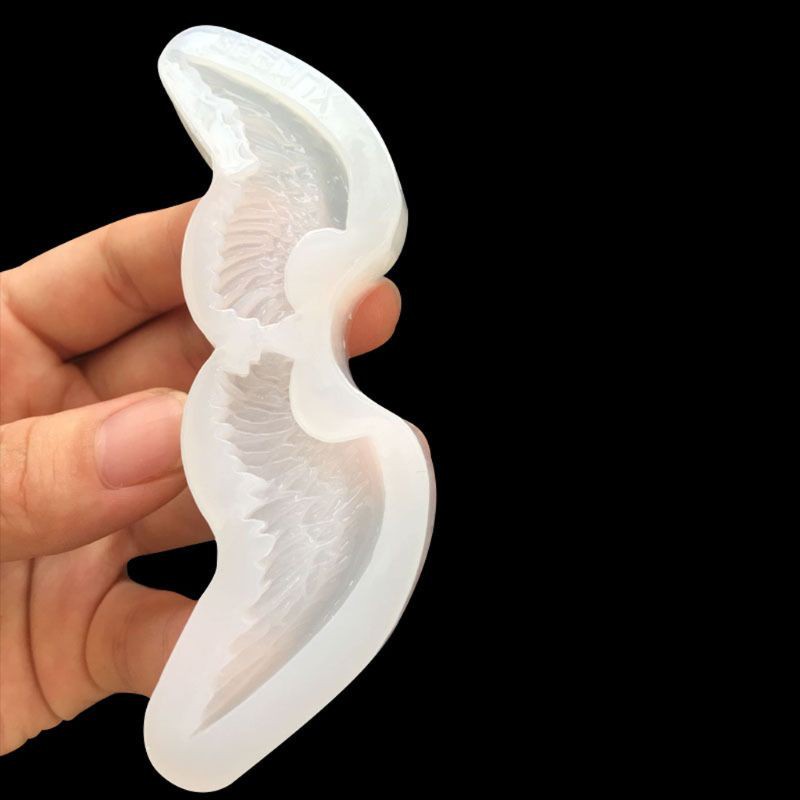 Glitter Angel Evil Wings Pendant Resin Casting Mold Silicone Mold Jewelry Making Tools