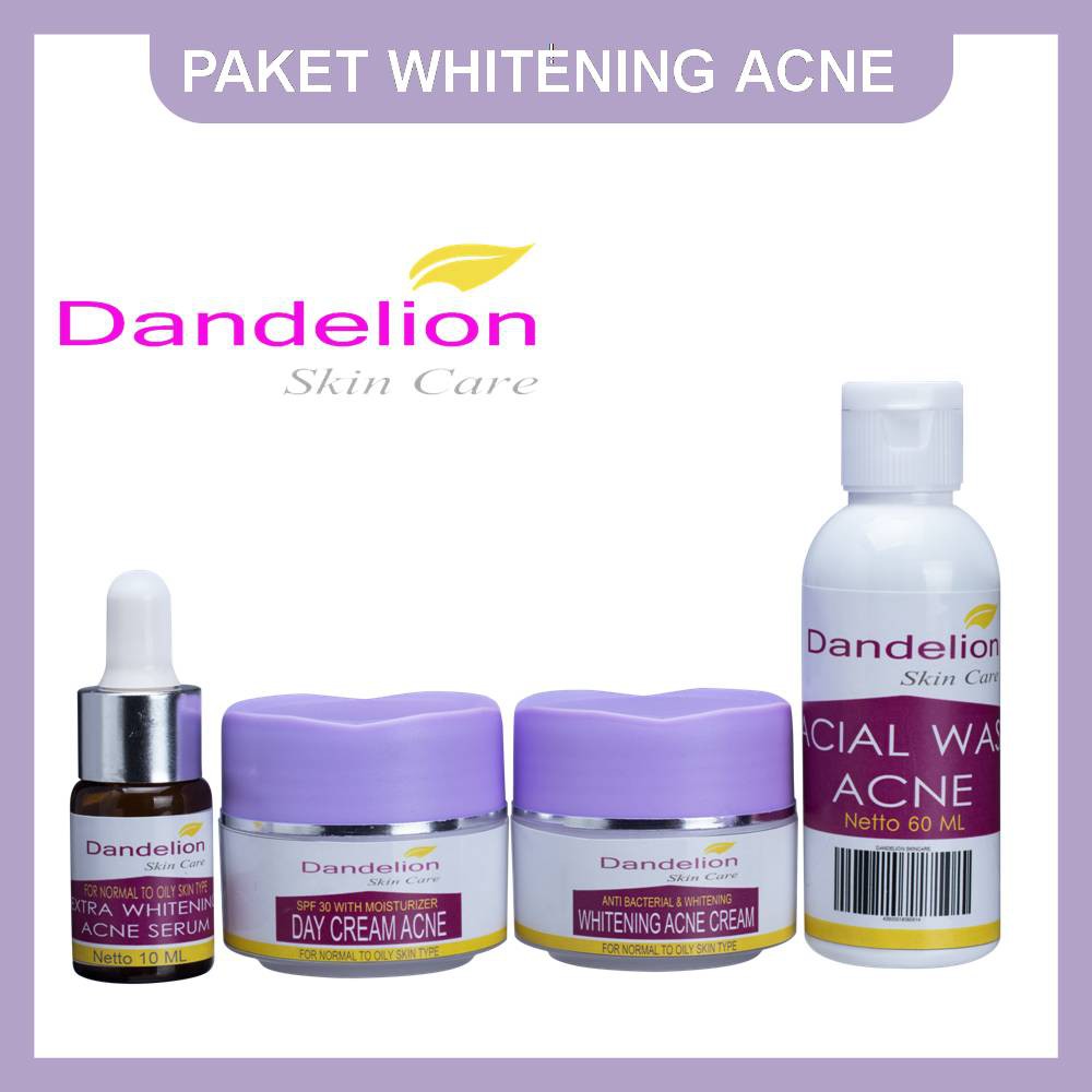 Paket Whitening Acne Jerawat Ampuh Dokter Farmasi Dandelion