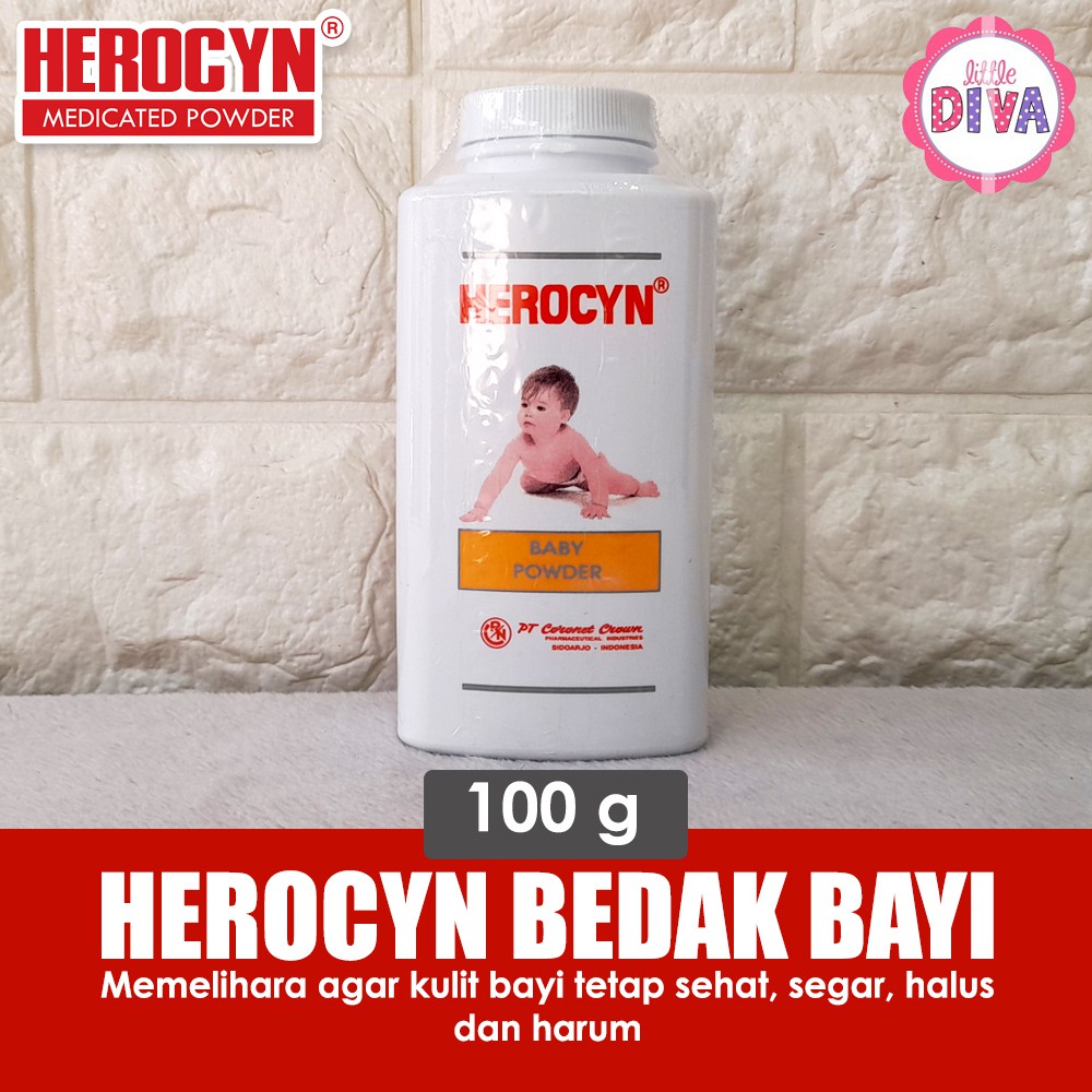 Bedak Bayi Herocyn ens 100 gr &amp; 200 gr HEROCYN BABY POWDER