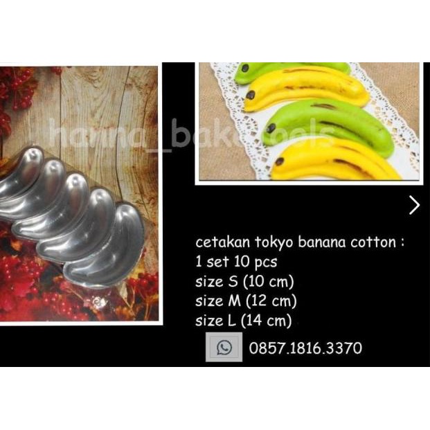 ☻ Cetakan Banana/ Cetakan Pisang/ Banana Cotton Cake Size L ➫