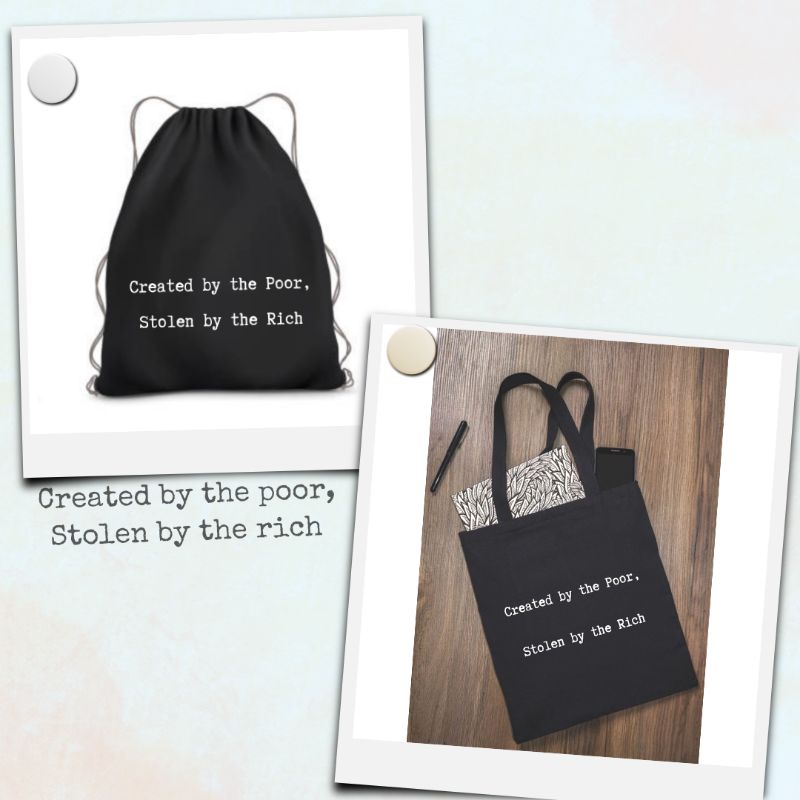 Stringbag / Totebag Created by the poor stolen by the rich