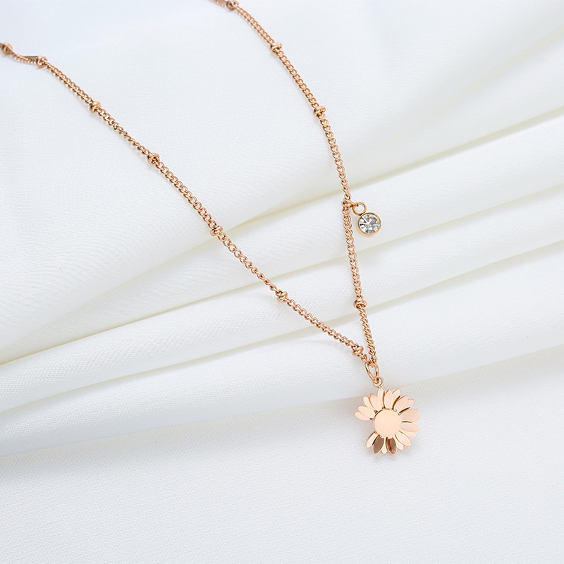 Kalung Desain Daisy Kecil Untuk Wanita