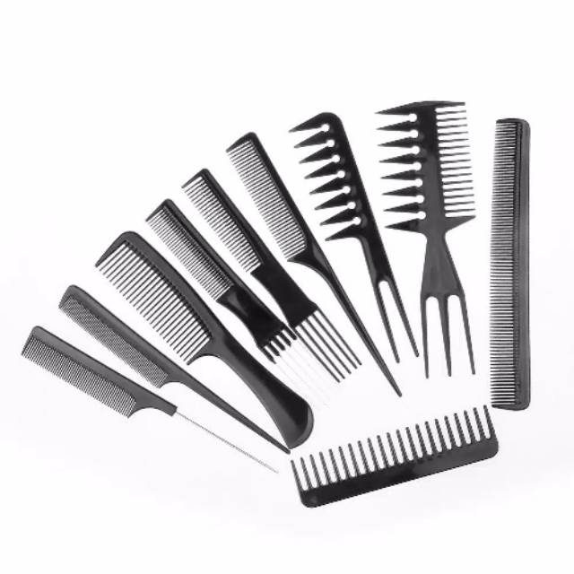 Sisir Set Comb isi 10 Salon Barbershop