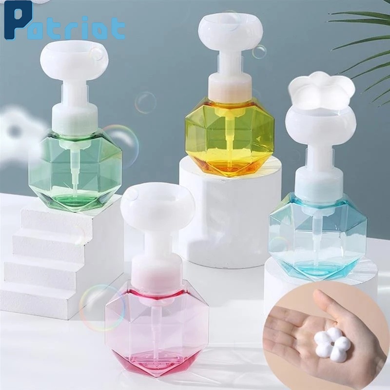 300ml Flower Foaming Liquid Soap Dispenser / Flower Pump Refillable Hand Soap Pump Bottles for Bathroon Soap Dispensers Supplies