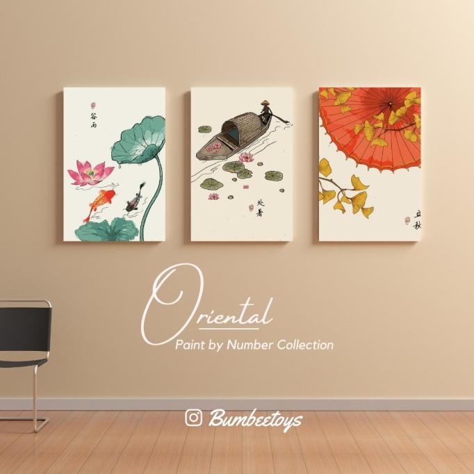 

BISA COD Oriental Art Limited DIY Paint by Number unframed 40x50cm