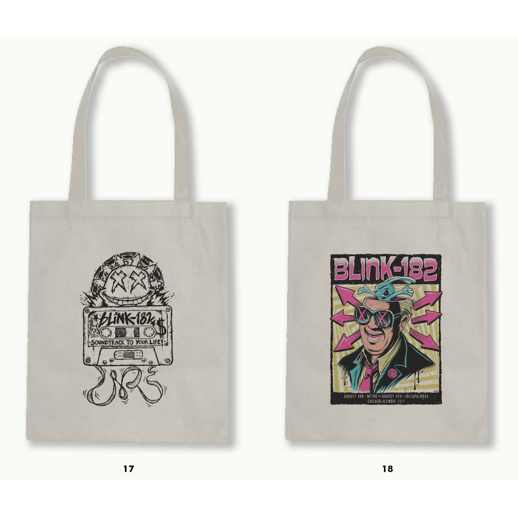 TOTE BAG BLACU 30X40 - BLINK 182 #2