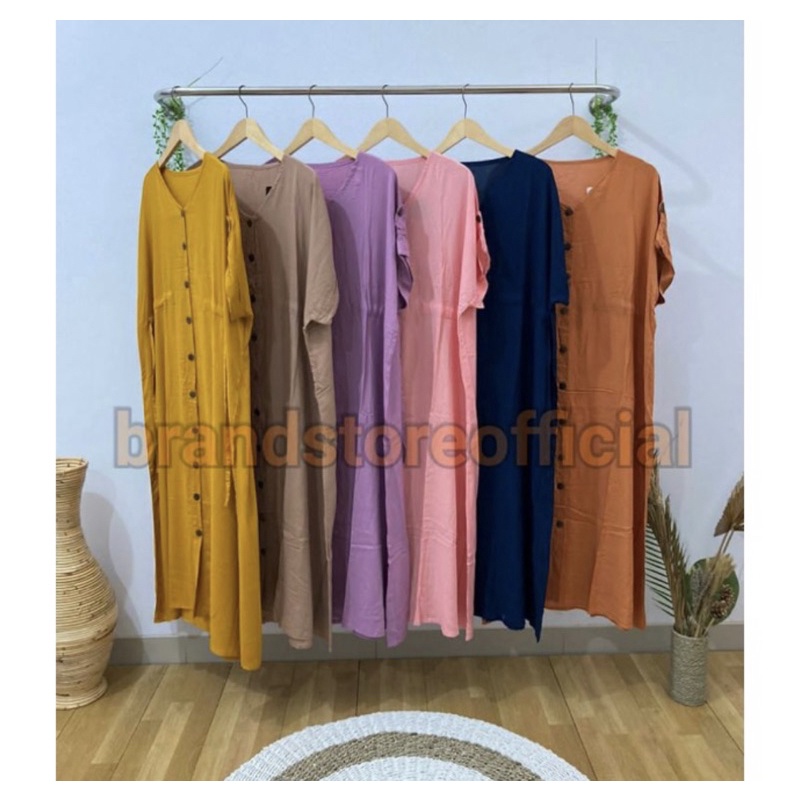 DASTER MIDI DRESS KALONG OVERSIZE BAHAN RAYON PREMIUM