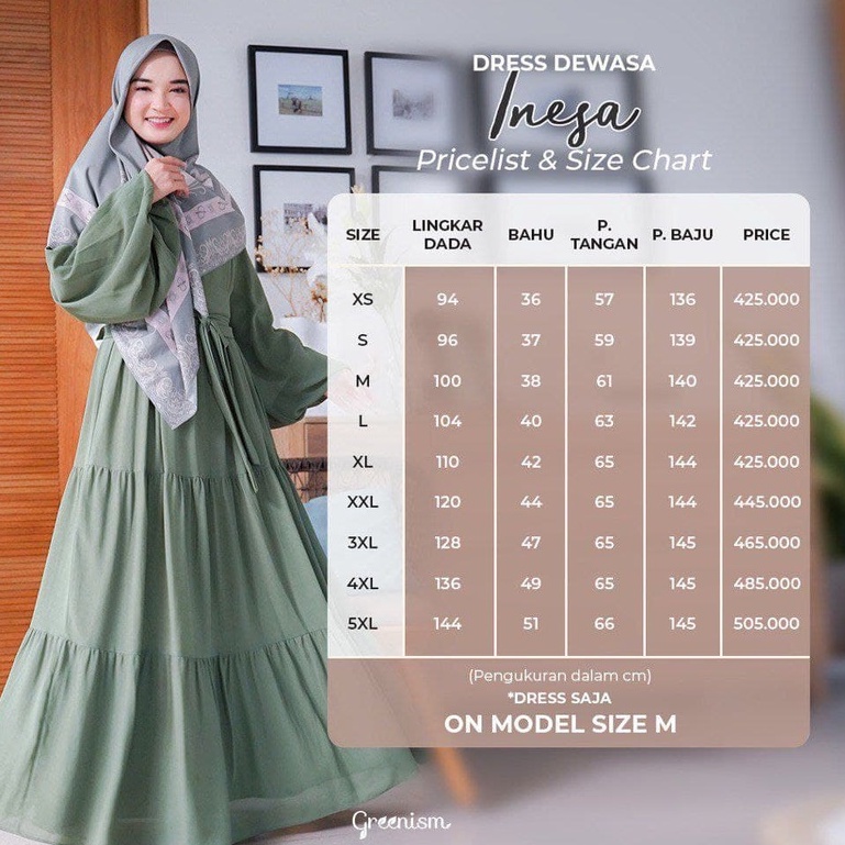 Greenism Sarimbit Raya INESA &amp; IHSAN (Navy) Quality Premium Syari'i - Set Family