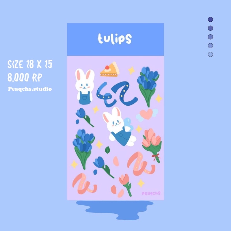 

tulips sticker sheet