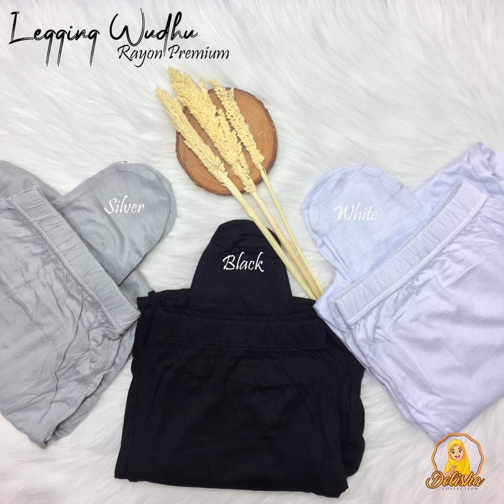 Leggings Wudhu Wanita Standard dan Jumbo Rayon Premium By : Islah / Leging Wudhu Kaos Premium / Legging Wudu Kaos Fashion Muslim Basic Premium