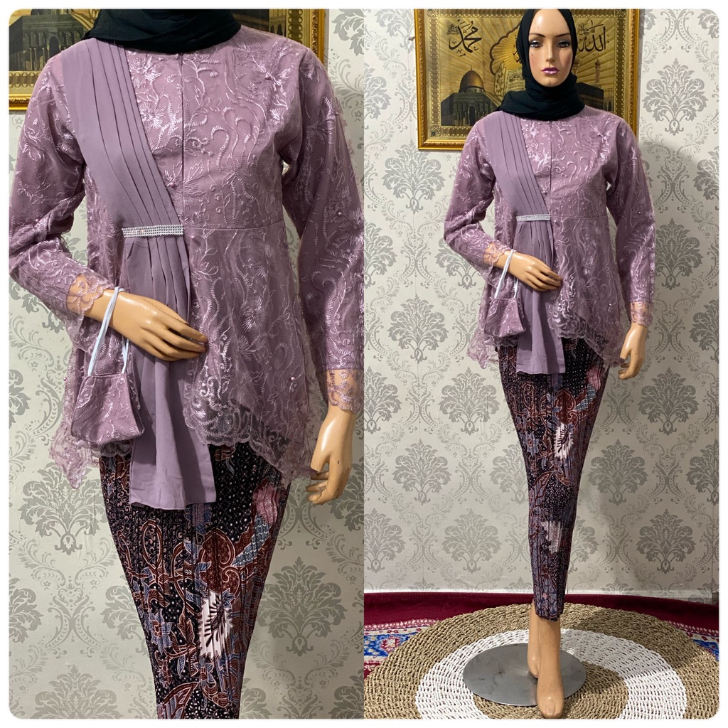 Kebaya Wisuda Aurora Salendang Maira / Baju Pesta Modern / Bridesmaid Kekinian / Kebaya Modern