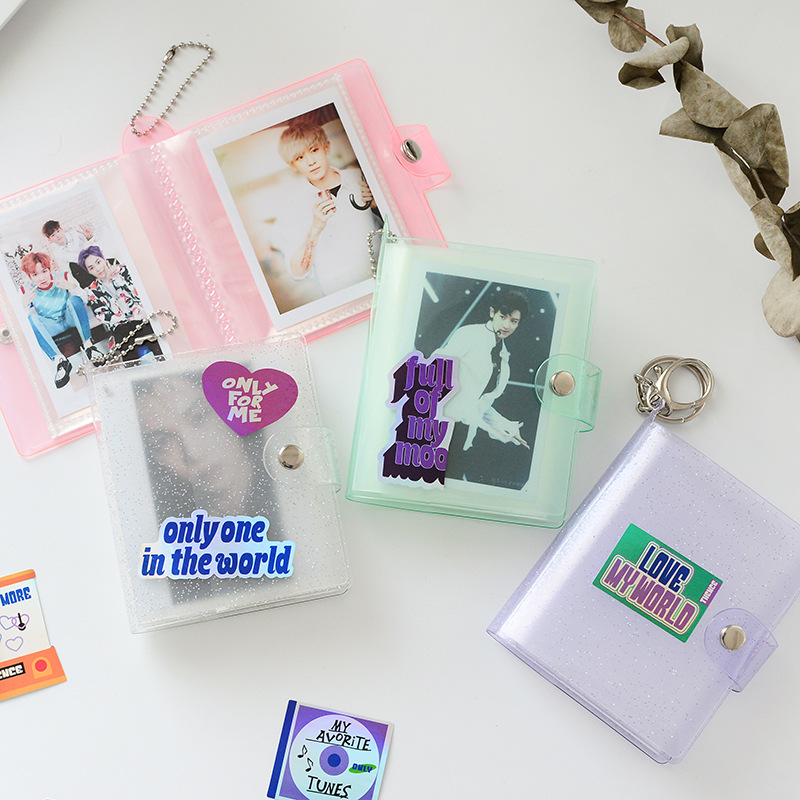 Tempat Photocard Album Foto Glitter Jelly 36kantong Untuk Foto 3inch