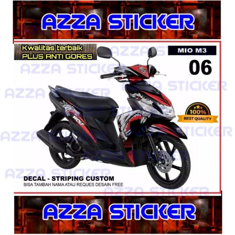 Sticker Striping Decal Mio M3 Full Body, Sticker Decal Mio M3 Full Body, Decal Mio M3 06
