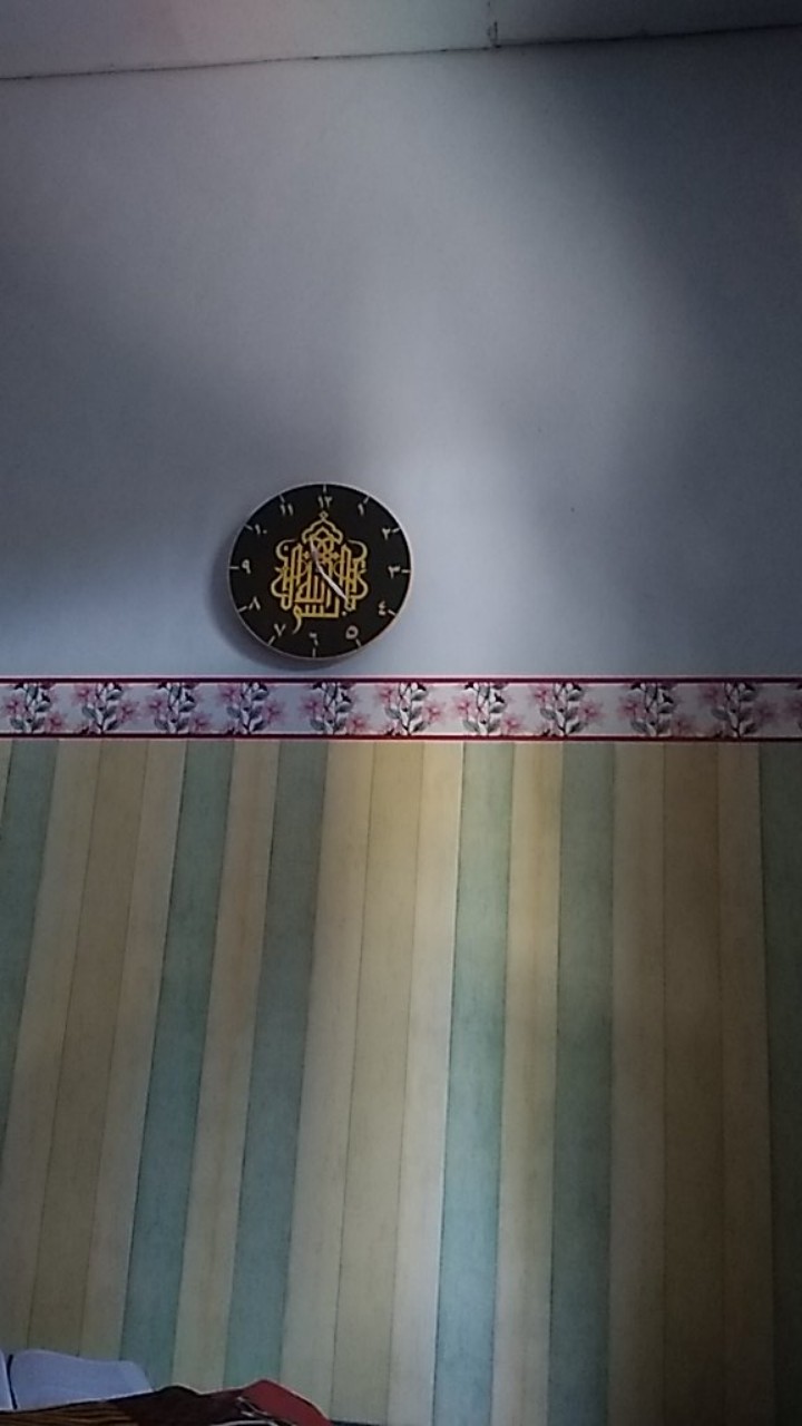Jam Dinding Nuansa Islami Kaligrafi Arab Bismillah - Sweep Movement