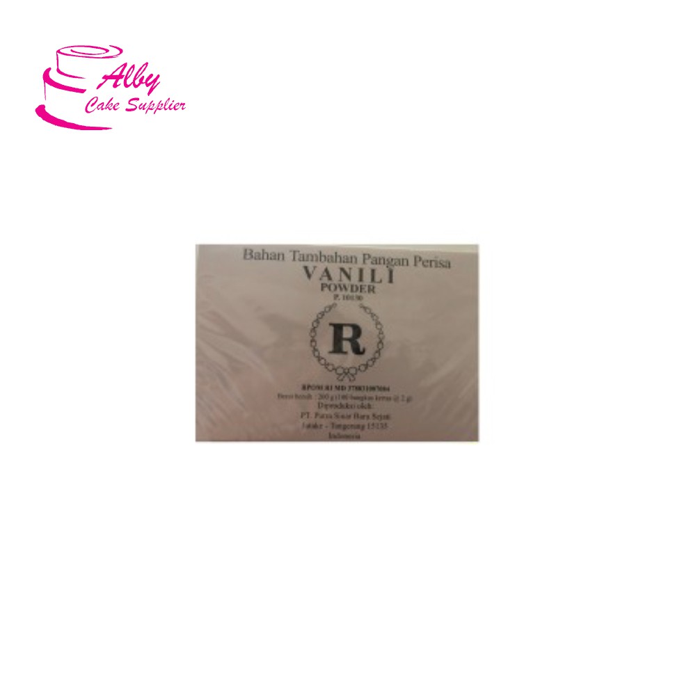 

R Brand Vanili Powder 200gr (100pcs @2gr)
