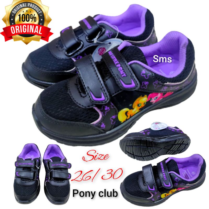 ORIGINAL/SEPATU ANAK PONNY CLUB/SEPATU ANAK PEREMPUAN/SEPATU SEKOLAH PAUD/TK/SD.