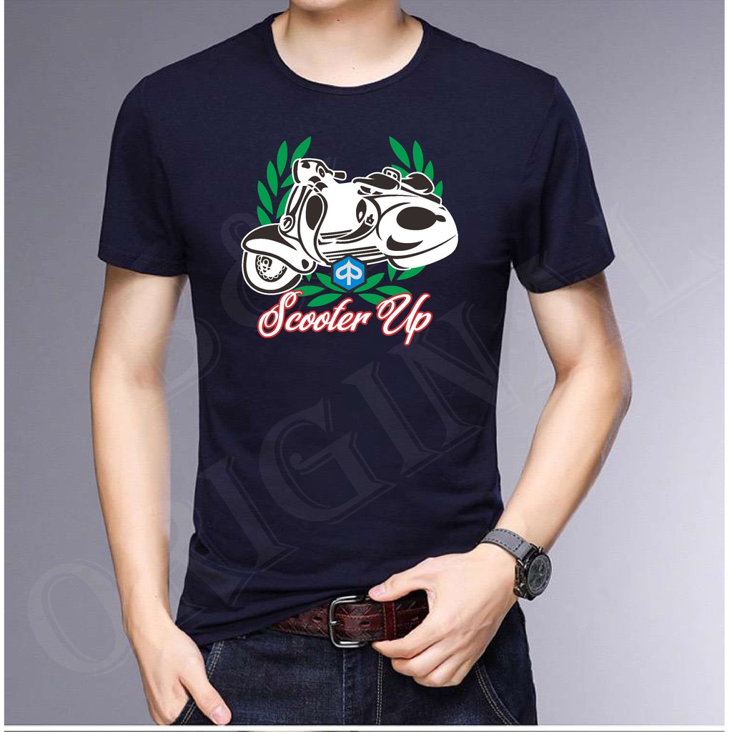 BS//TERLARIS//BAJU KAOS SCOOTER VP TANGAN PENDEK PRIA DAN WANITA//GOOD QUALITY