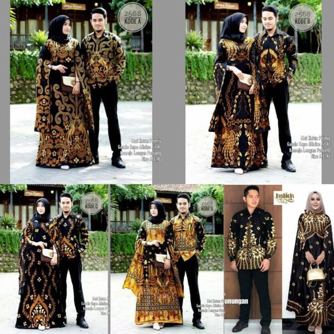 PRODUK READY...!!! COUPLE GAMIS CAPE BATIK / COUPLE KEMEJA GAMIS BATIK CAPE MURAH