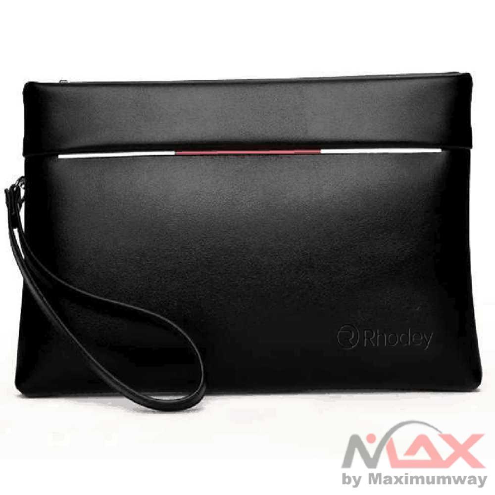 Rhodey 100% ORIGINAL ori Tas Genggam besar Dompet Kulit asli sapi Import kerja kantor pria 3