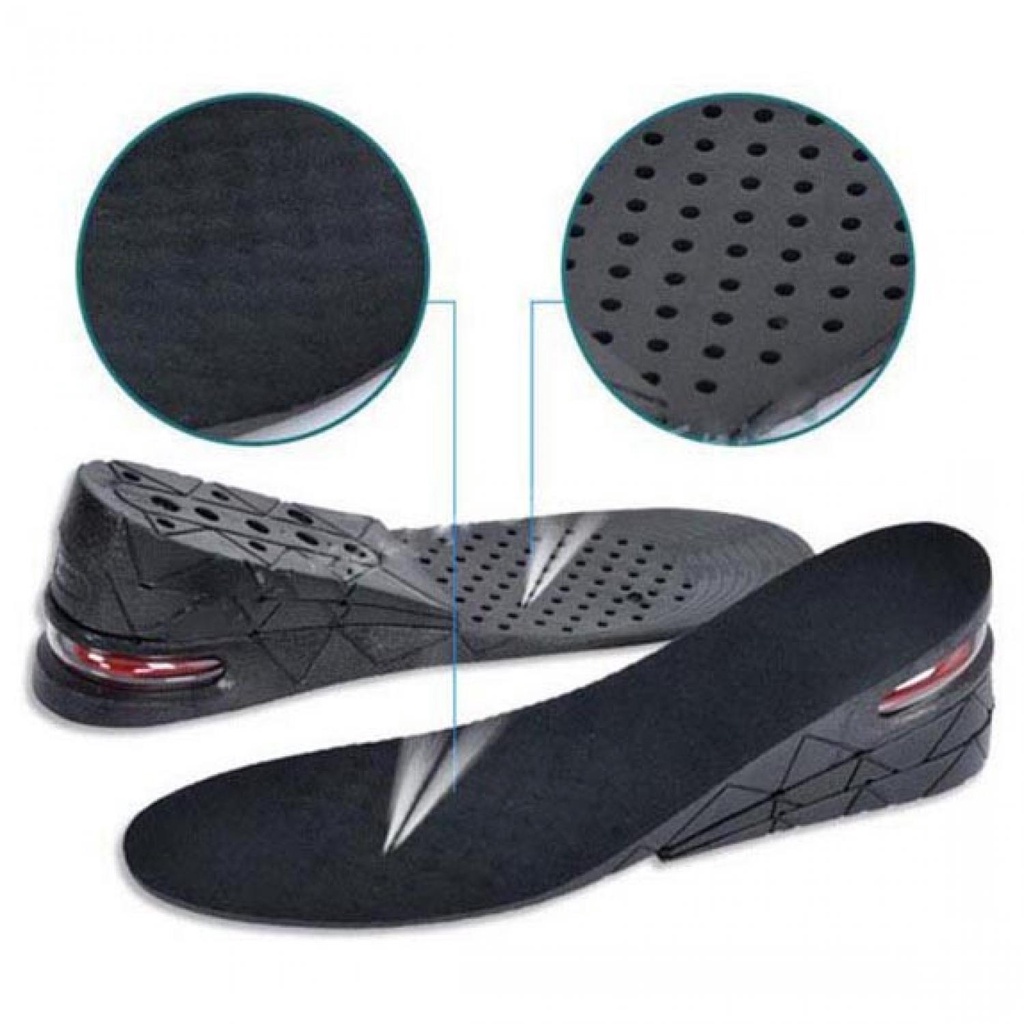 Sol Sepatu dengan Sistem Aliran Udara / Sol Insole Sole Alas Kaki Sepatu Penambah Tambah Tinggi Peninggi Badan Wanita Pria Laki Laki Safety Futsal Badminton Bola Sneaker Sneakers Flat Shoes Anti Bau Lecet Empuk Tebal Kebesaran Casual Kasual Sport Big Size