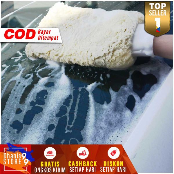 Sarung Tangan Kain Lap Mobil Wool Microfiber Murah Sarungtangan Microfiber Pembersih Mobil Serap Air