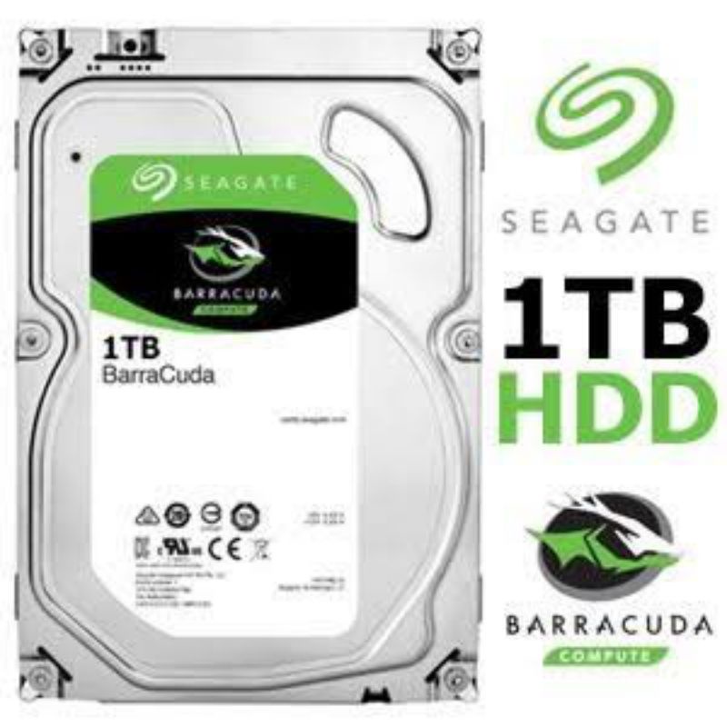 HDD PC Seagate Barracuda 1TB 7200RPM SATA 3 Harddisk internal PC 1 TB 3.5&quot; GARANSI RESMI MFI