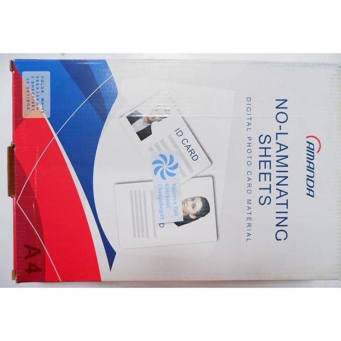 

Kertas PVC Bahan ID Card Instan 50 Sheet Merk Amanda