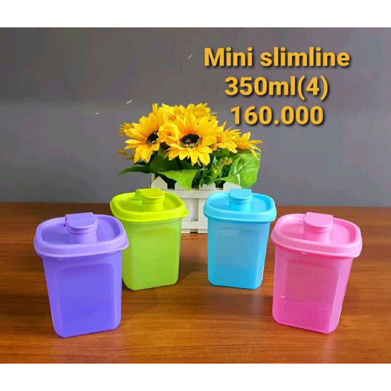 

Tuperware 4pcs Mini Slim Line 350ml botol