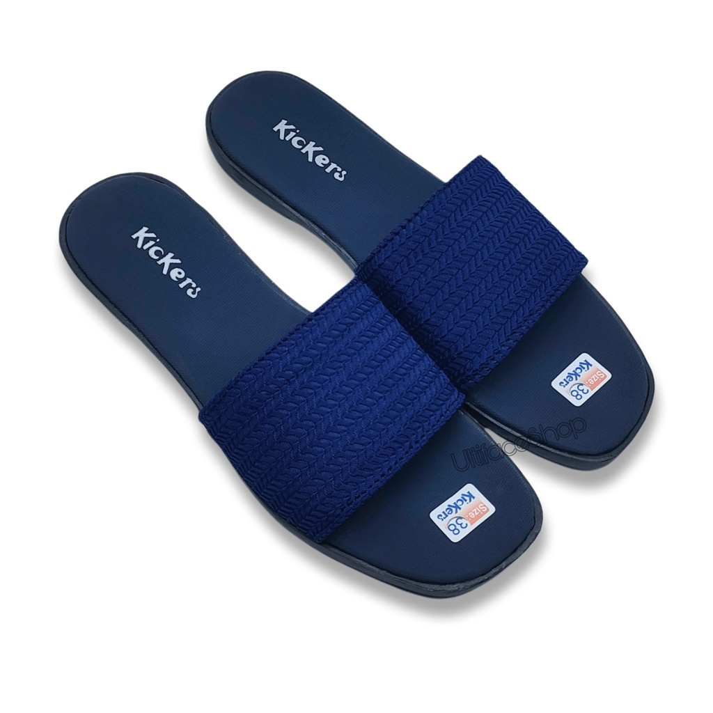 Sandal Wanita Selop Elastis Kickers | Sandal Teplek Kekinian