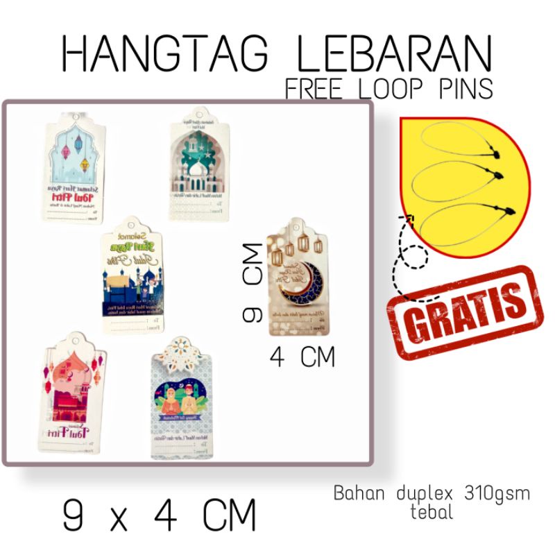 

HANGTAG LEBARAN / HANG TAG IDUL FITRI / HANGTAG DUPLEX TEBAL / HAND TAG