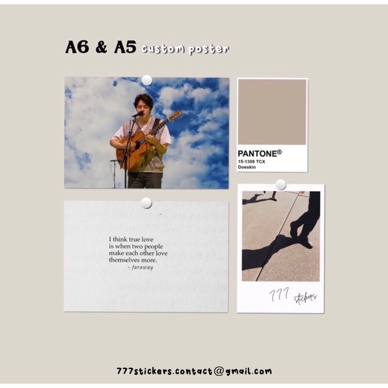 

POSTER CUSTOM A6/A5 paketan by 777stickers