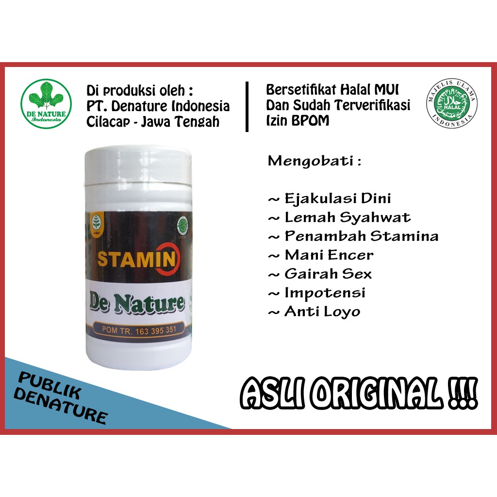 STAMIN|OBAT Ejakulasi Dini Ampuh | Mengobati Impoten, Mani Encer, Susah Terangsang, Libido ORIGINAL-1